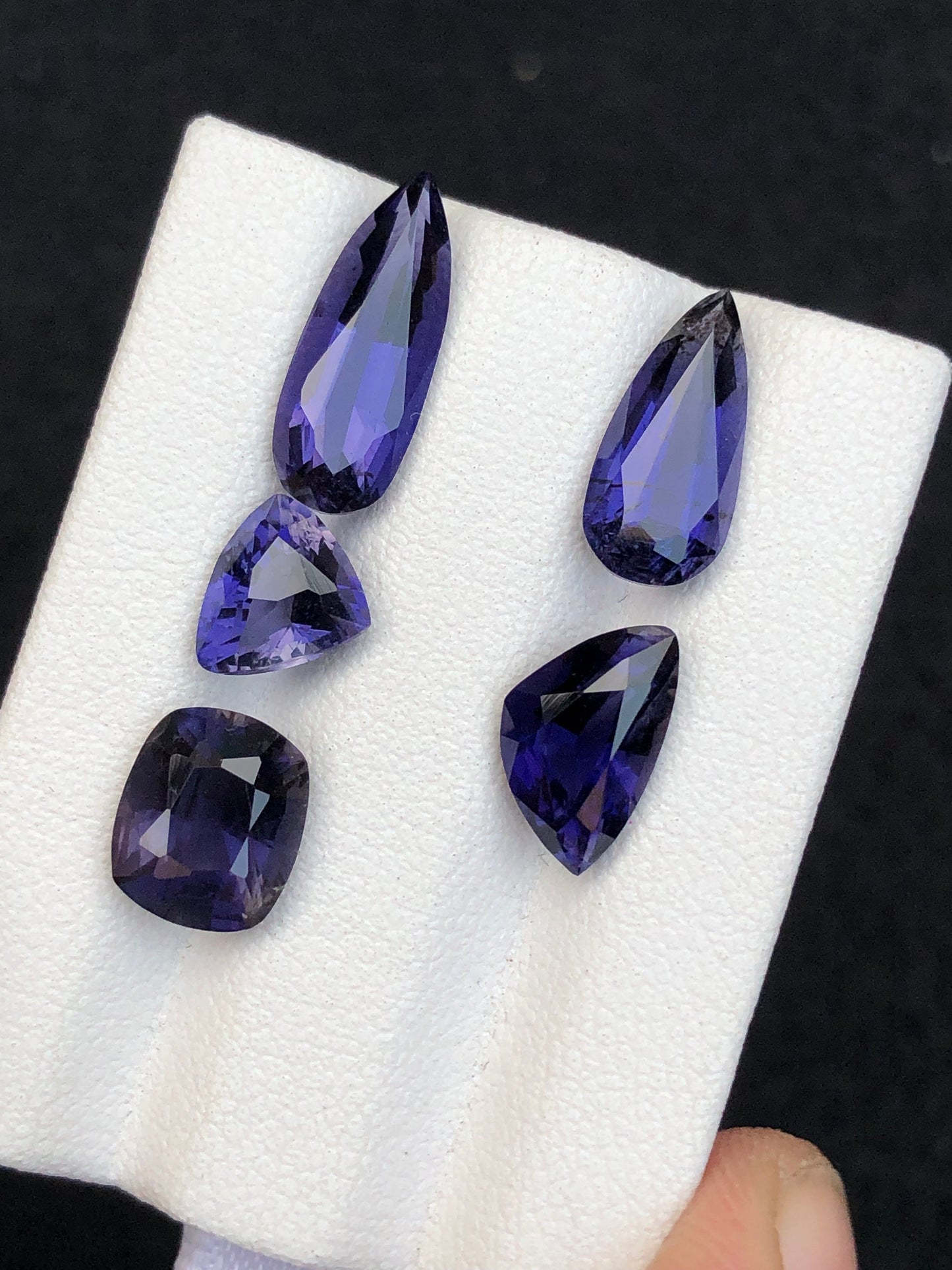 Natural iolite lot 8.35 carats mix shapes