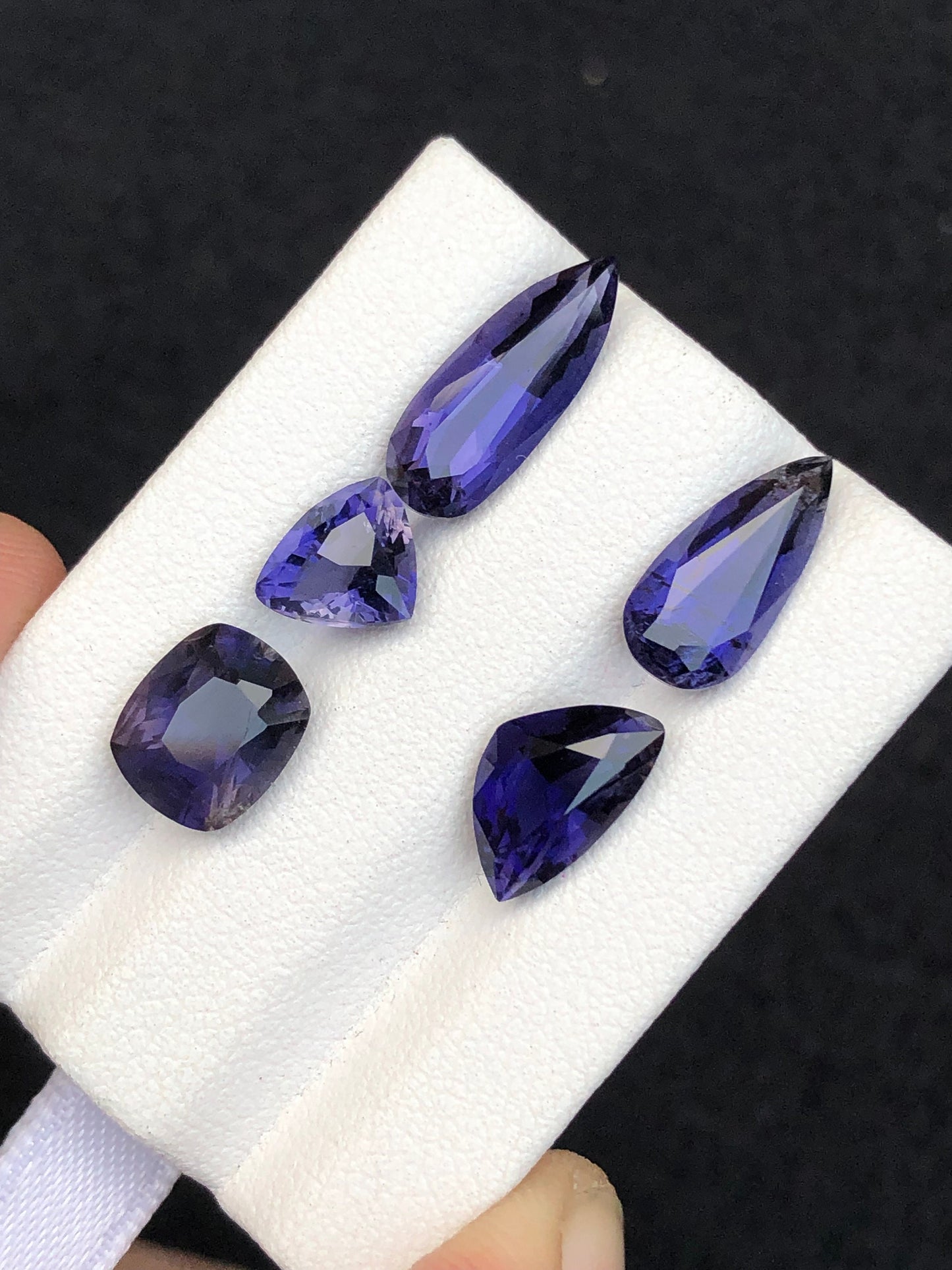 Natural iolite lot 8.35 carats mix shapes