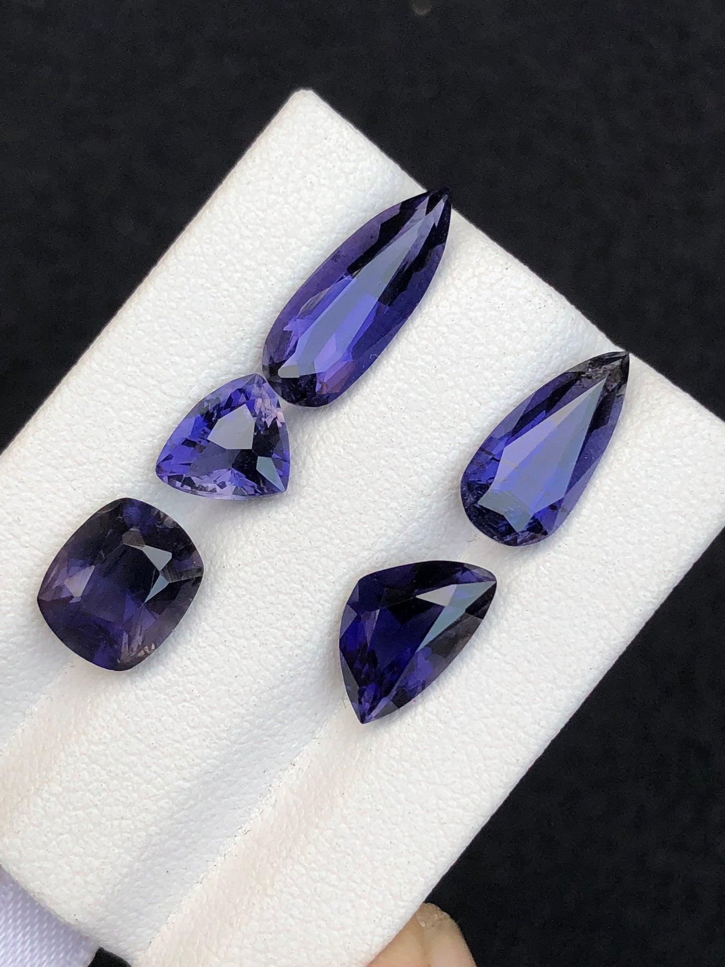 Natural iolite lot 8.35 carats mix shapes