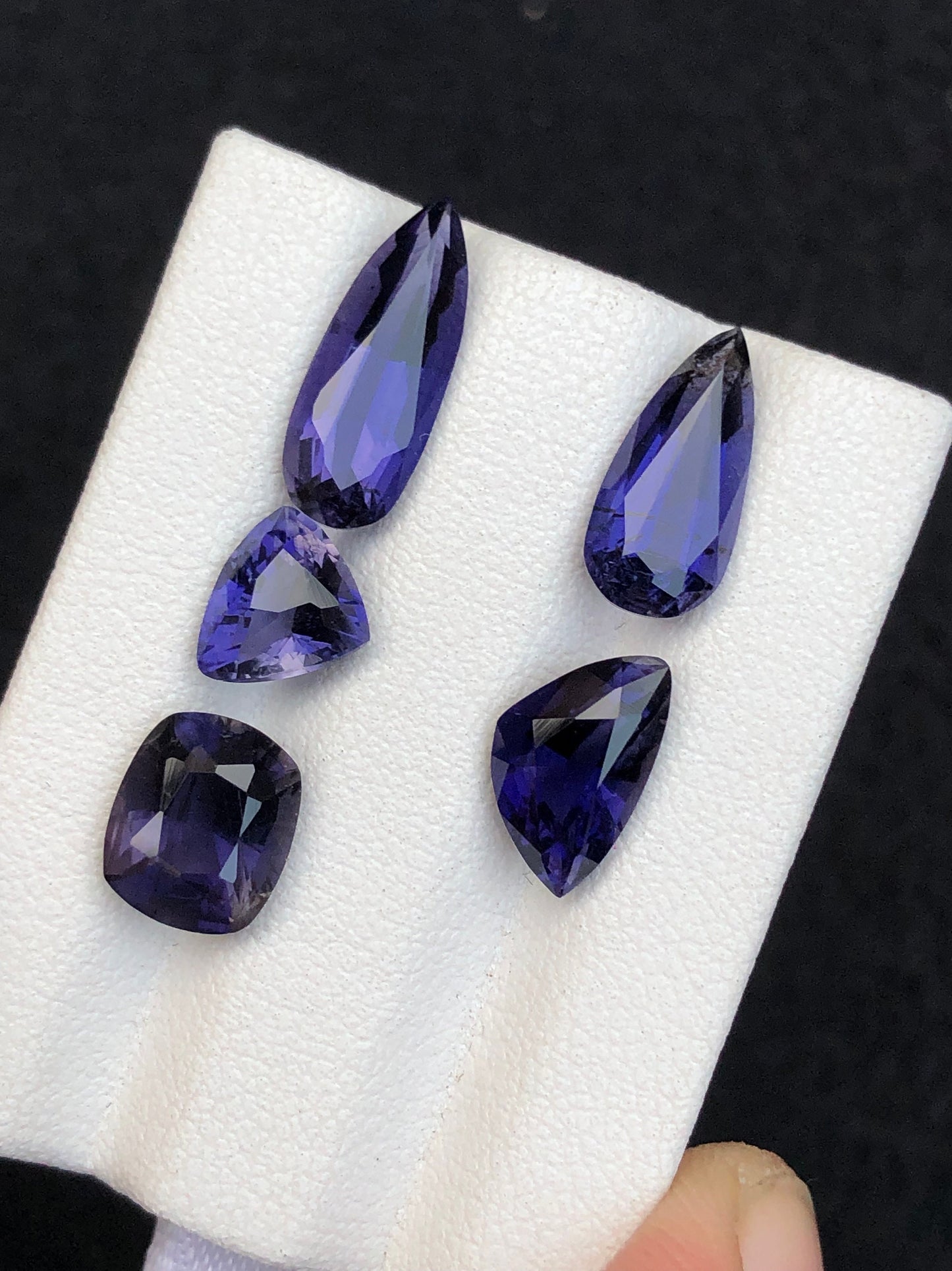 Natural iolite lot 8.35 carats mix shapes