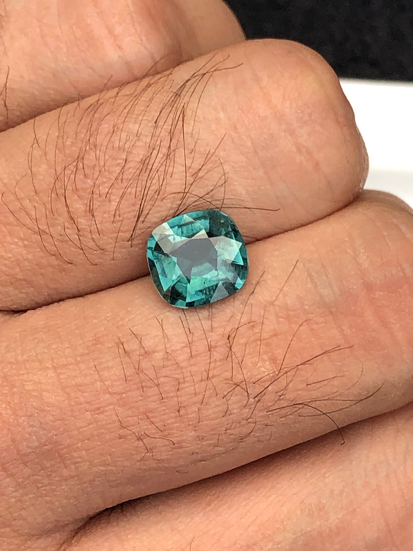 Blue tourmaline 2.55 carat origin Afghanistan