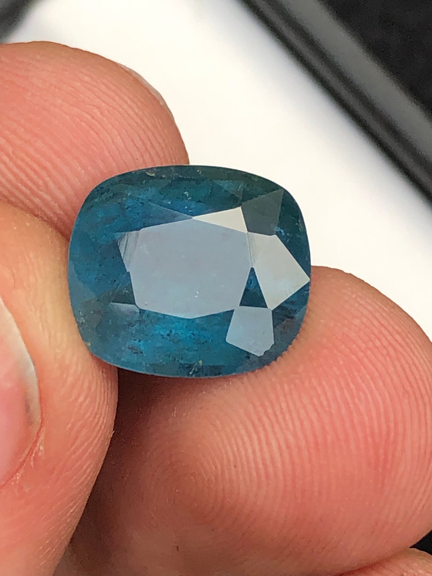 Blue tourmaline 6.30 carat origin Afghanistan