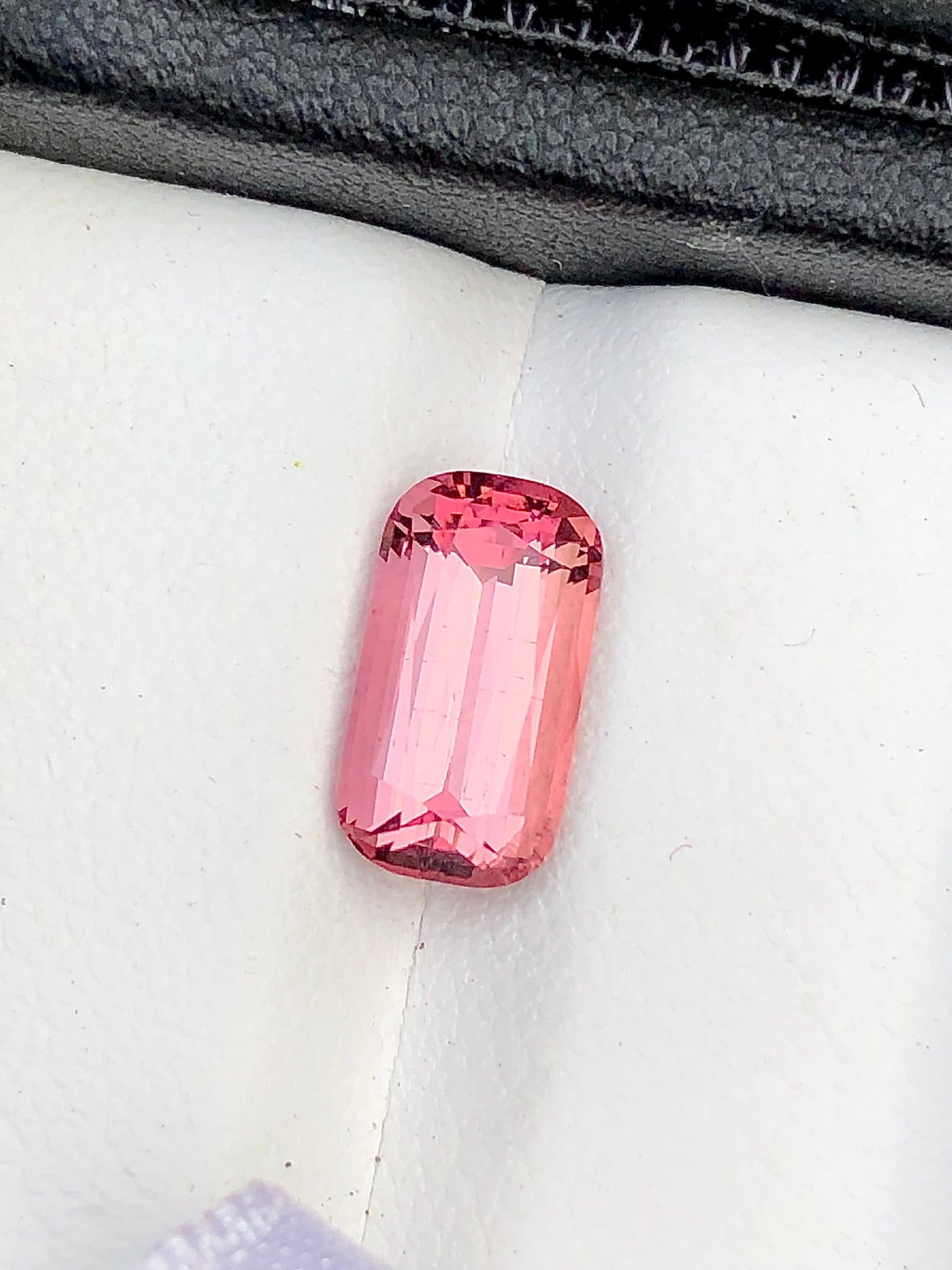 Pink tourmaline cushion cut 2.20 carats origin Afghanistan