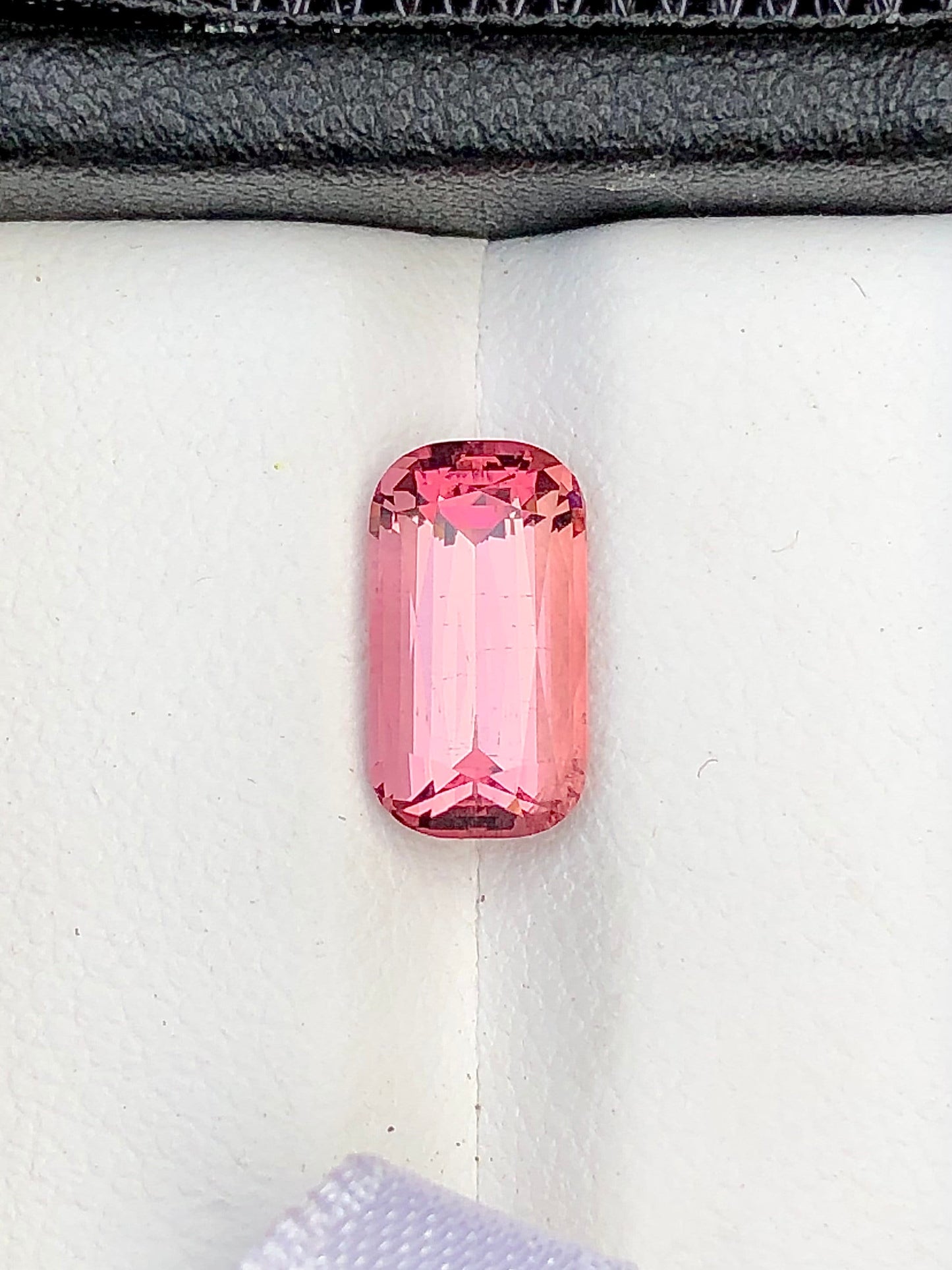 Pink tourmaline cushion cut 2.20 carats origin Afghanistan