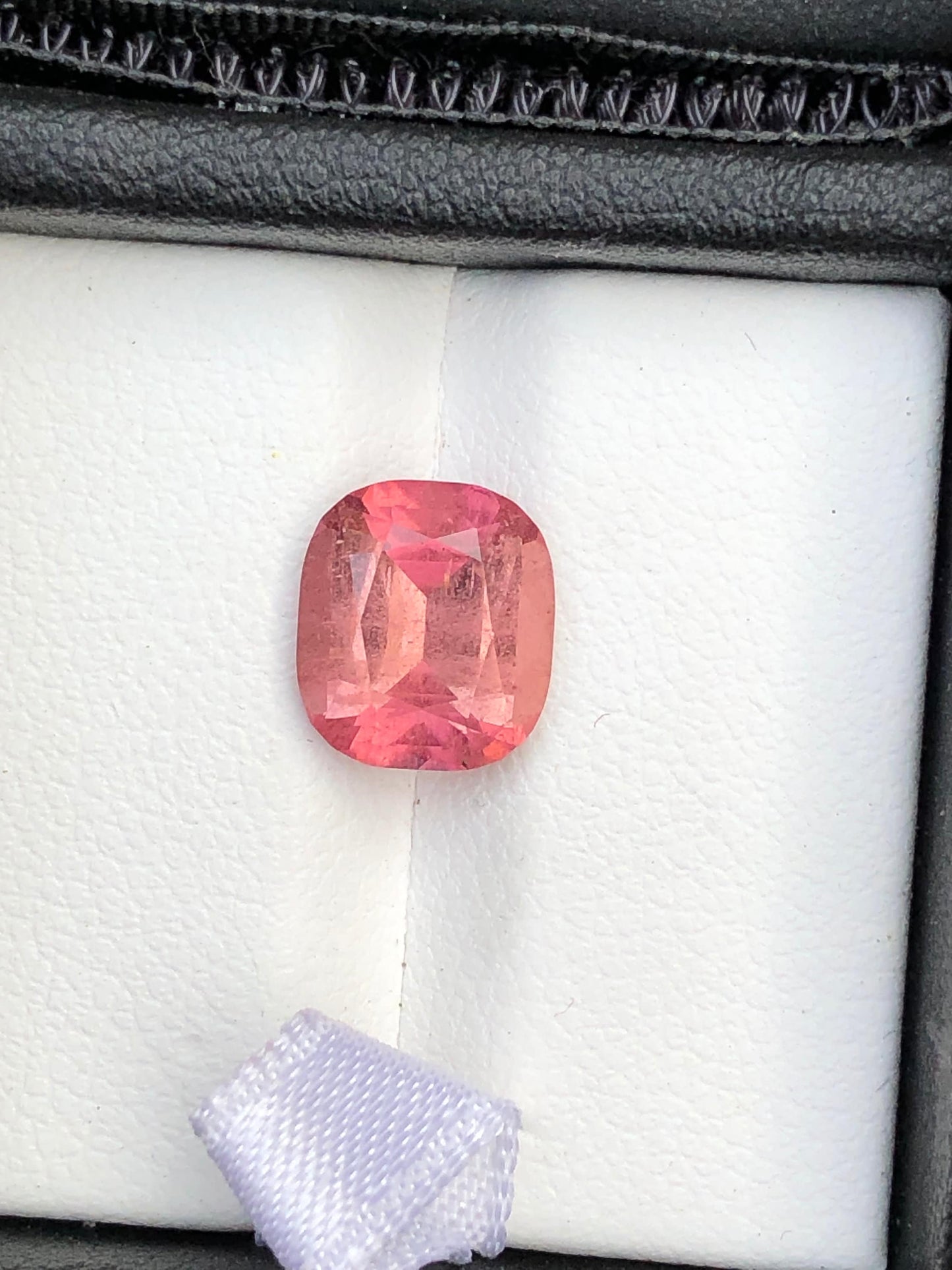 Pink tourmaline cushion cut 2.80 carat natural