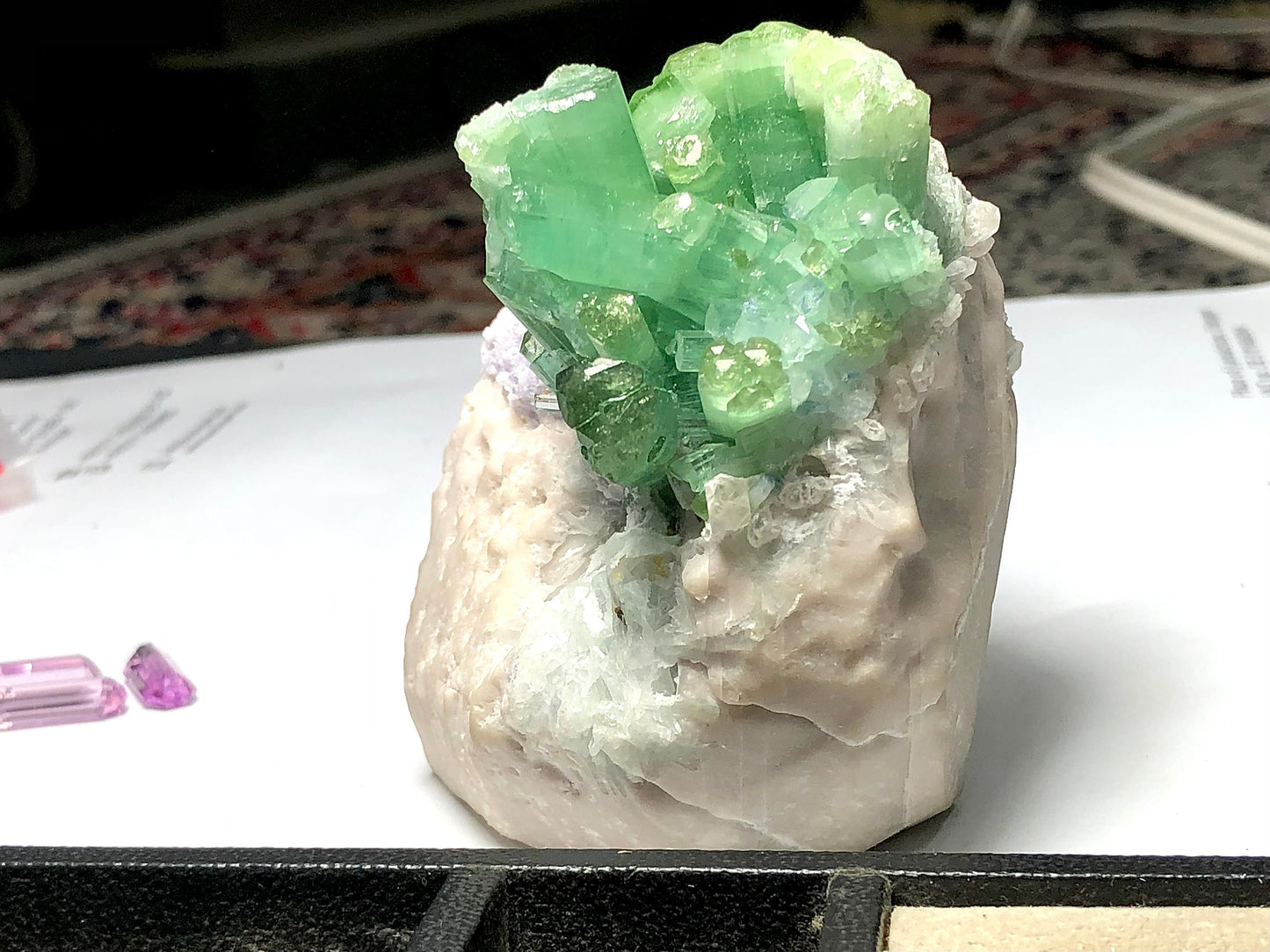 Mint green tourmaline spicemen 333 grams natural origin Afghanistan