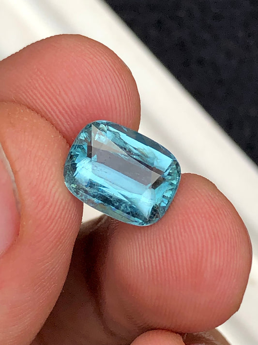 Ice blue tourmaline 4.70 carat natural origin Afghanistan