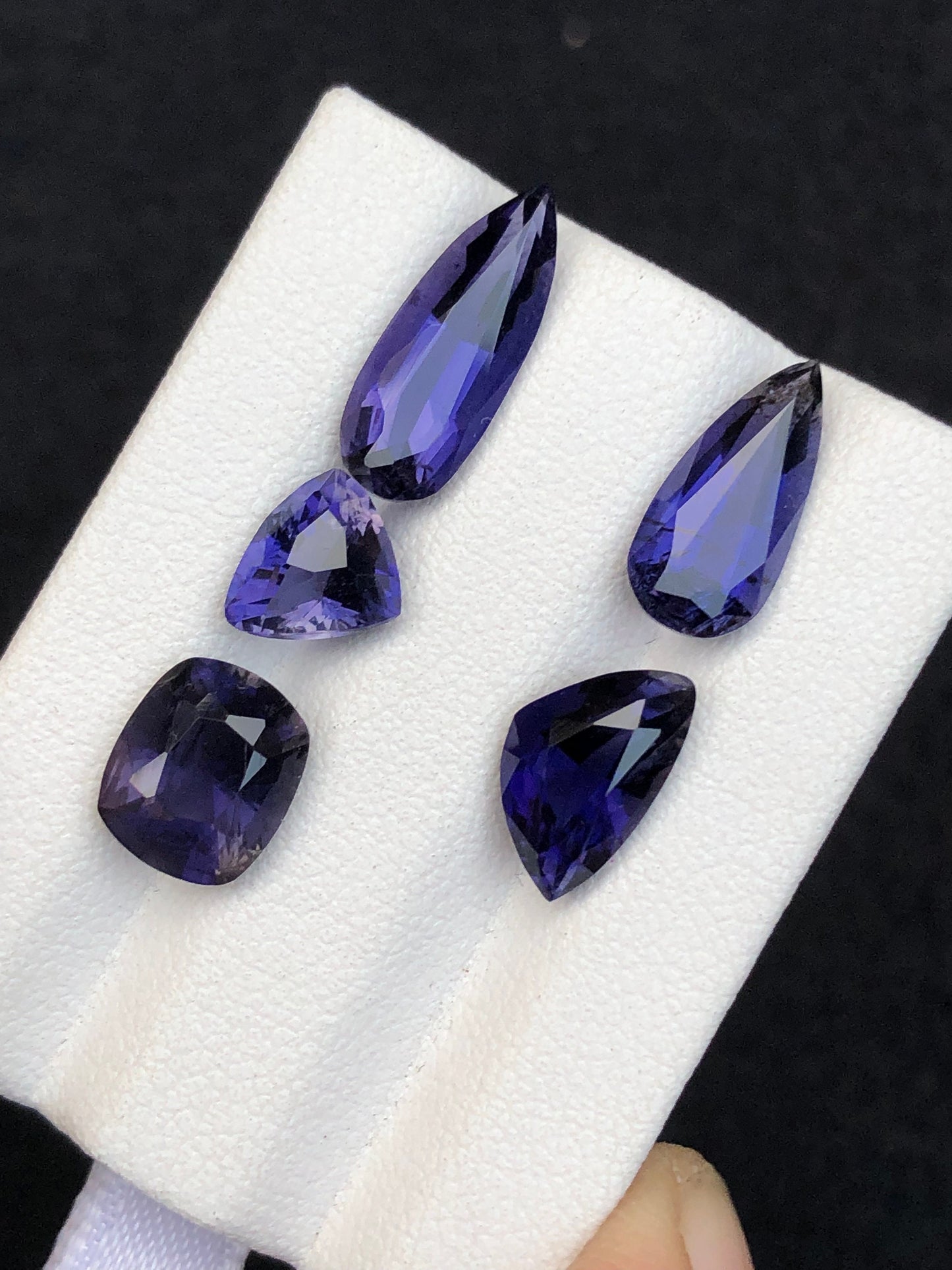 Natural iolite lot 8.35 carats mix shapes