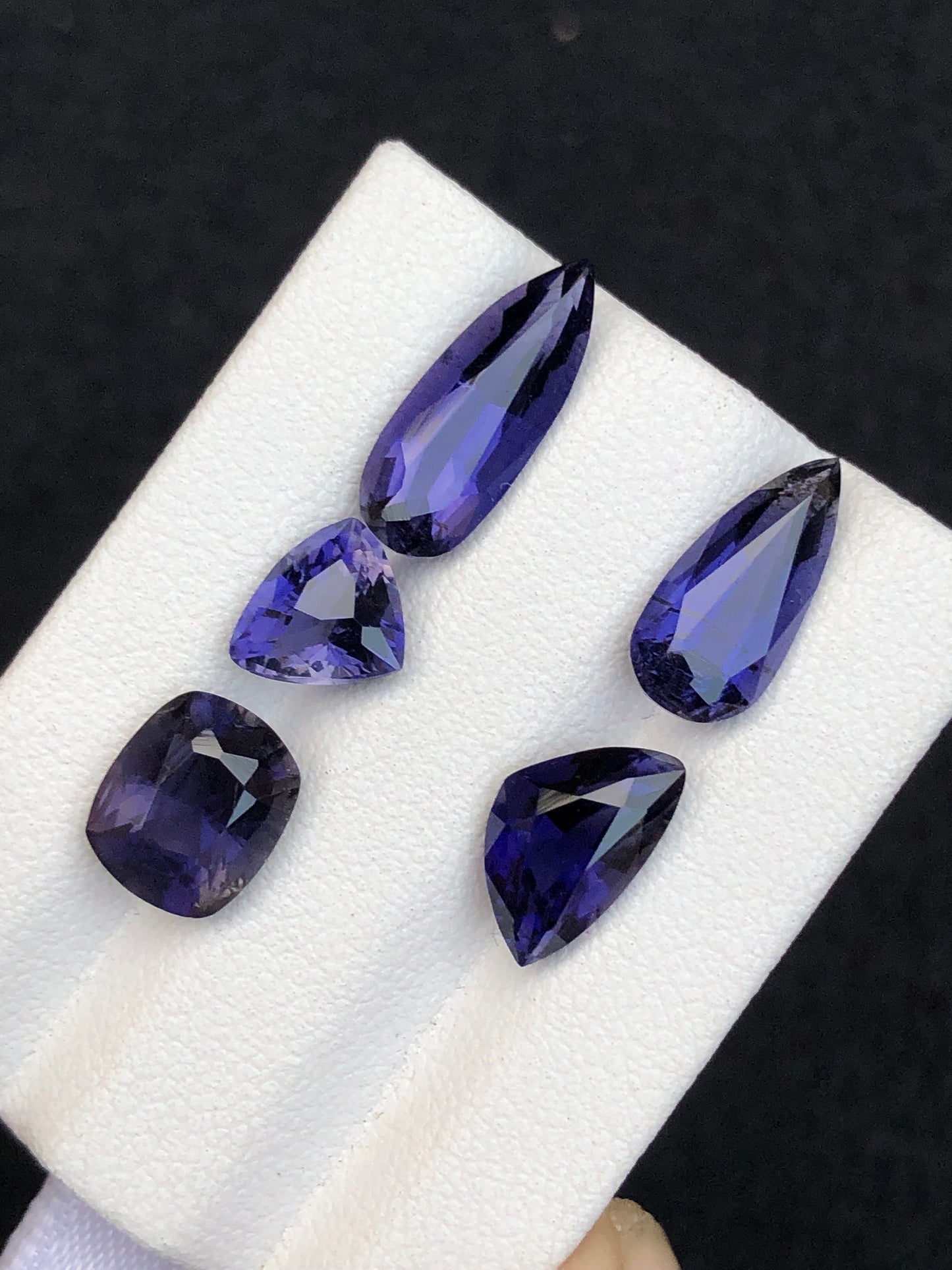 Natural iolite lot 8.35 carats mix shapes