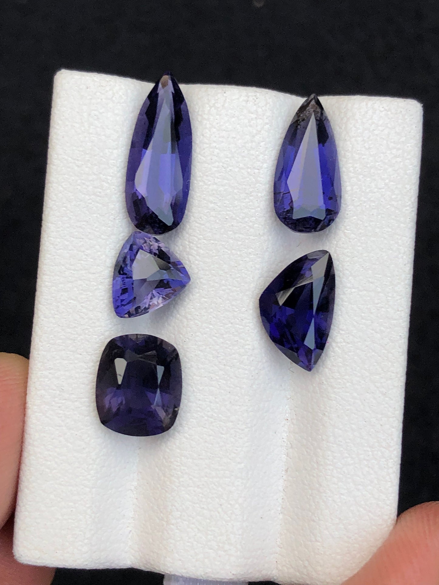 Natural iolite lot 8.35 carats mix shapes