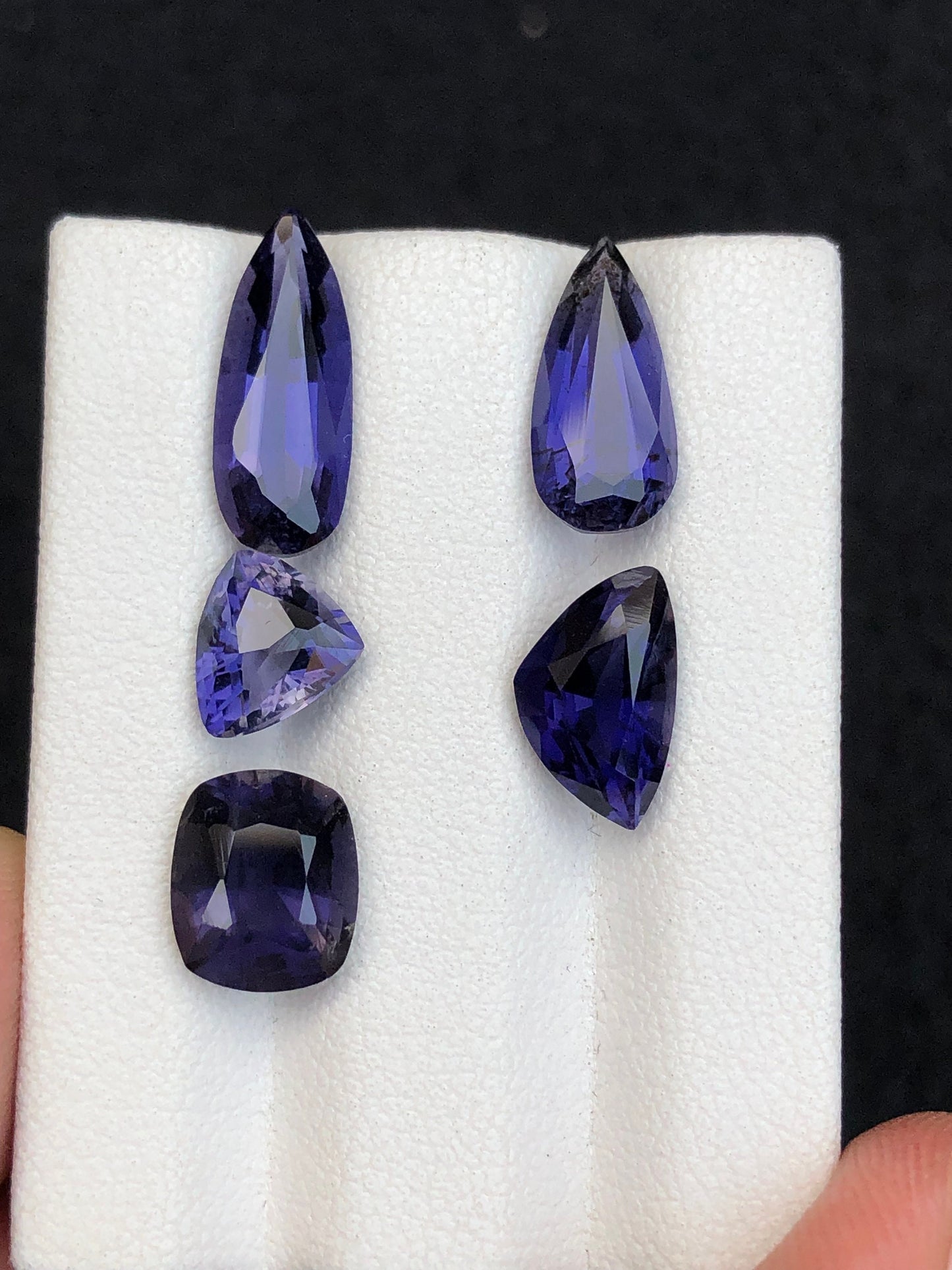 Natural iolite lot 8.35 carats mix shapes