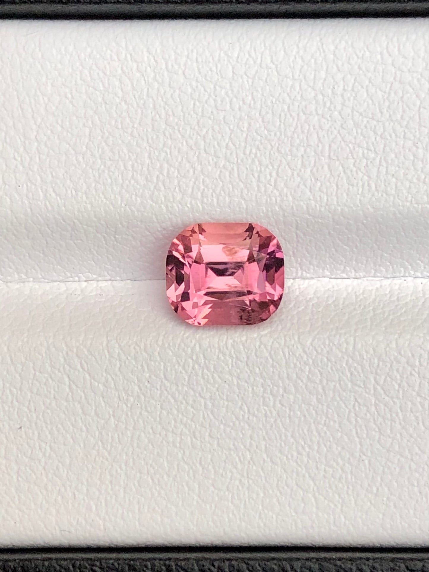 Pink tourmaline 1.85 carat cushion cut natural origin Afghanistan