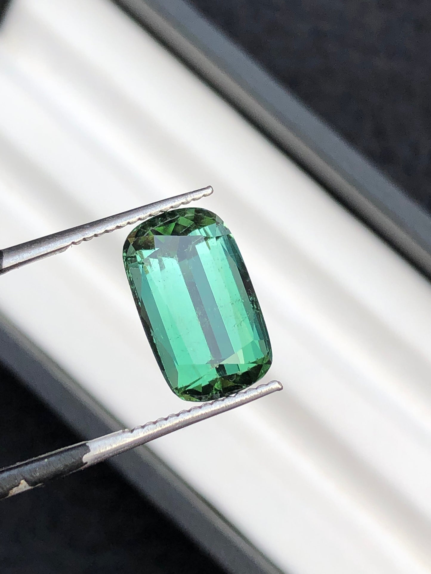 Greenish blue tourmaline 5.30 carat origin Afghanistan