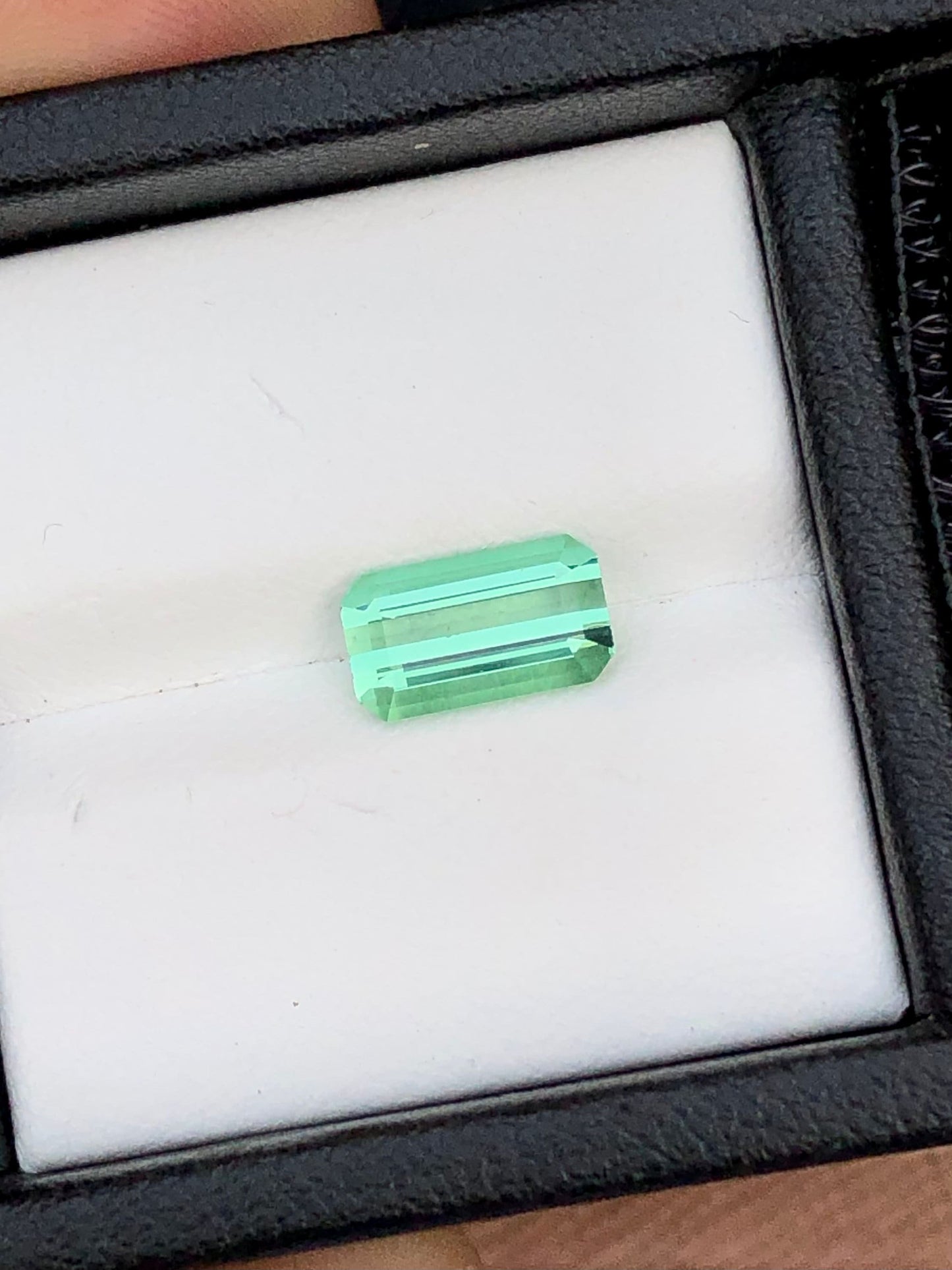 Lagoon tourmaline 1.55 carat loop clean natural