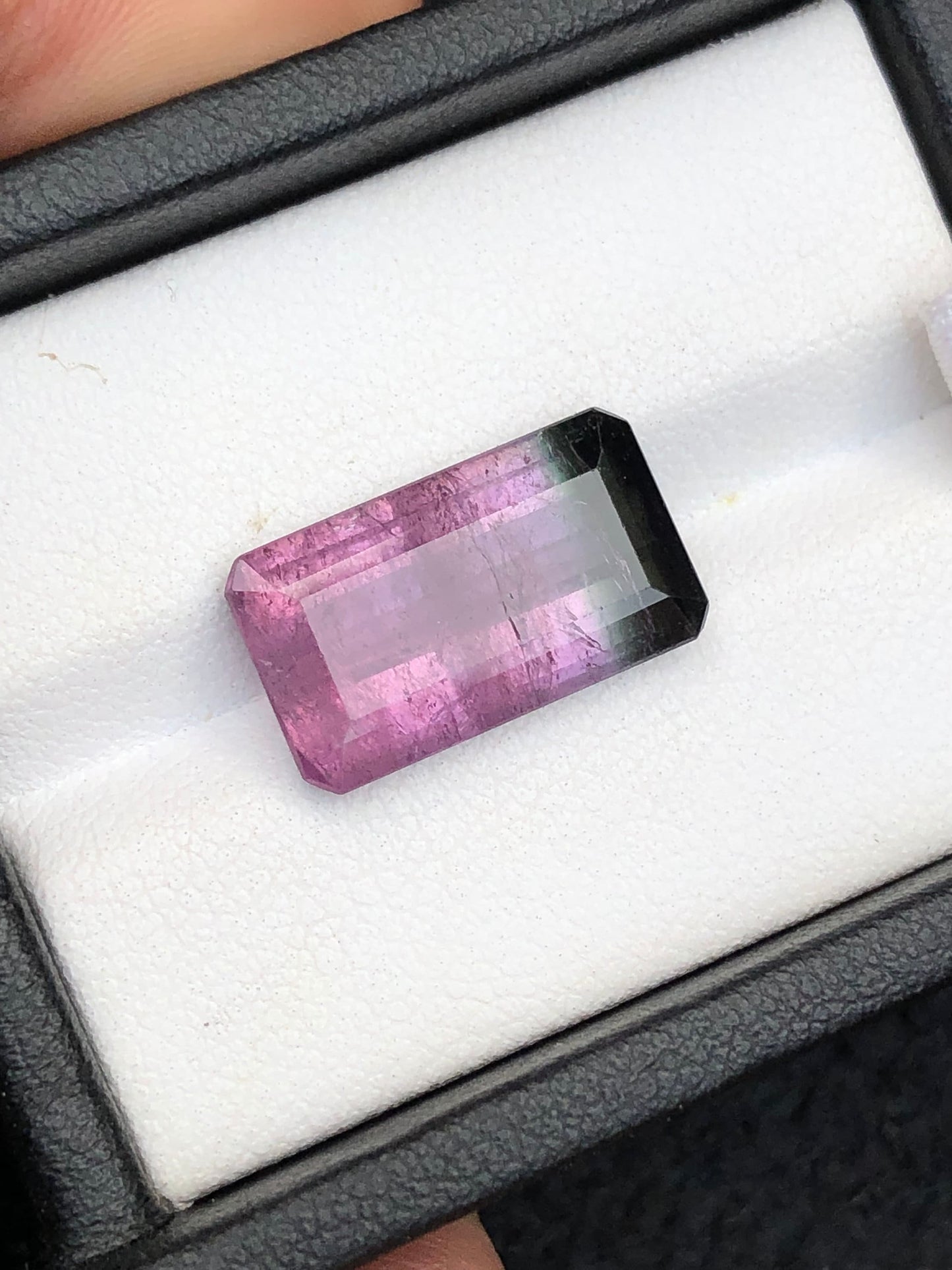 Bi colour tourmaline 7.80 carats